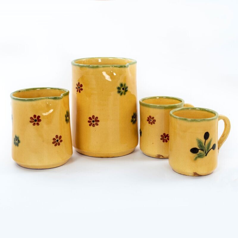 Jarra Recta 1 l. olivas Alfarería Provenzal