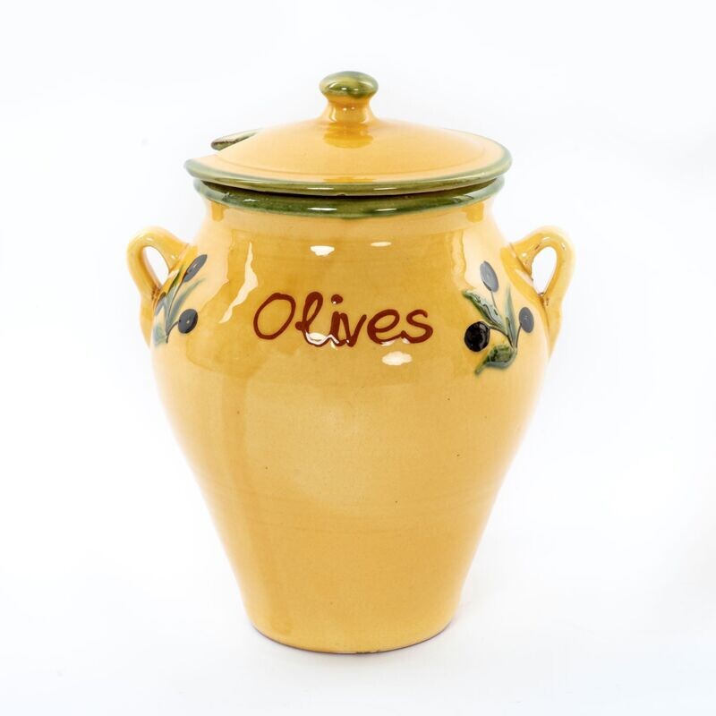 Olives Jar   handmade