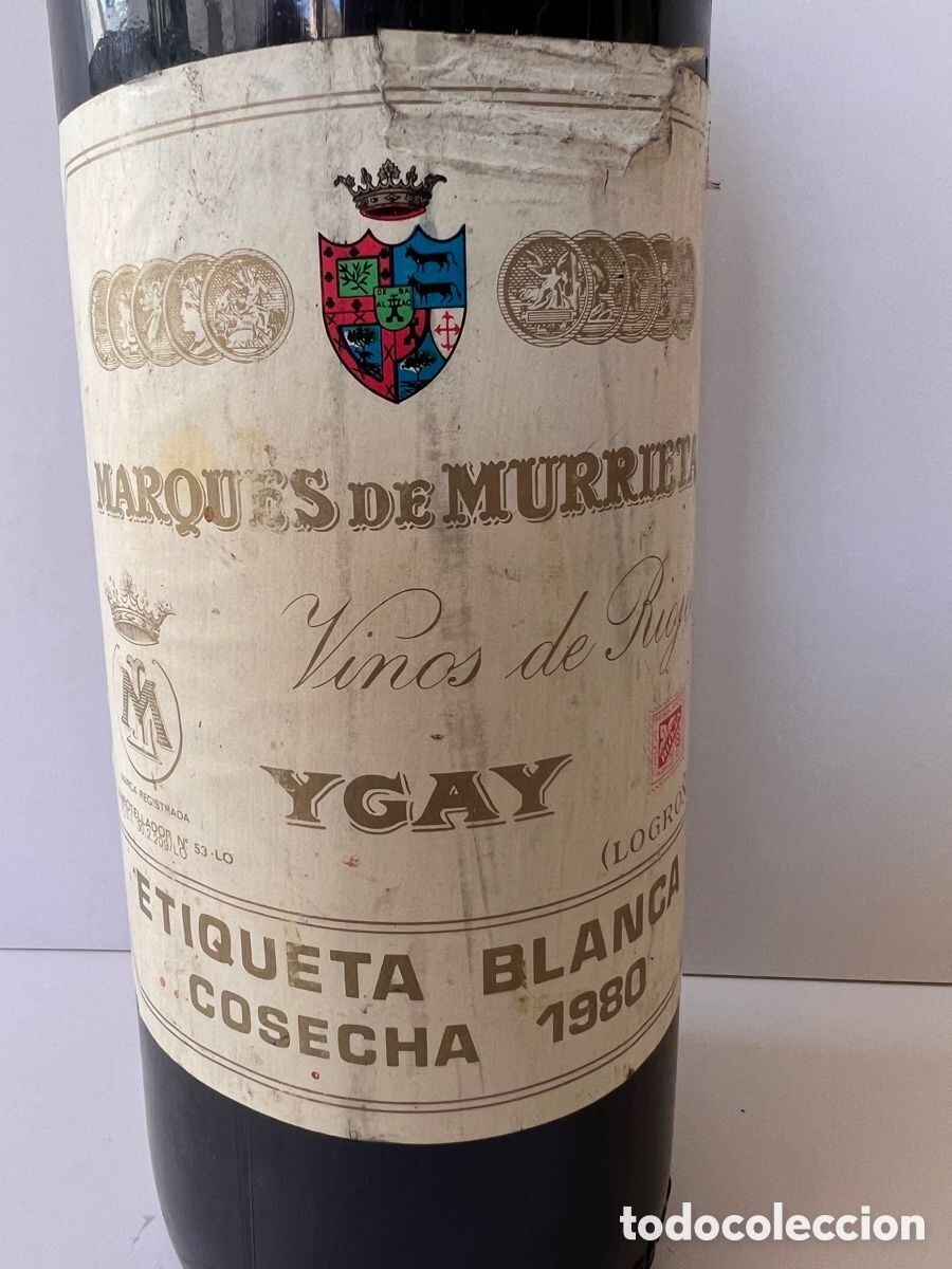 Marqués Murrieta etiqueta blanca Reserva 1980 Vino de Colección