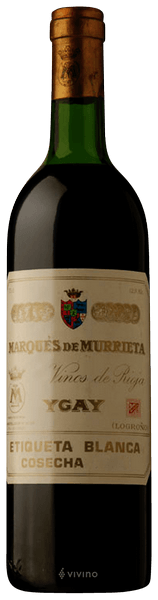 Marqués Murrieta etiqueta blanca Reserva 1967 Vino de Colección