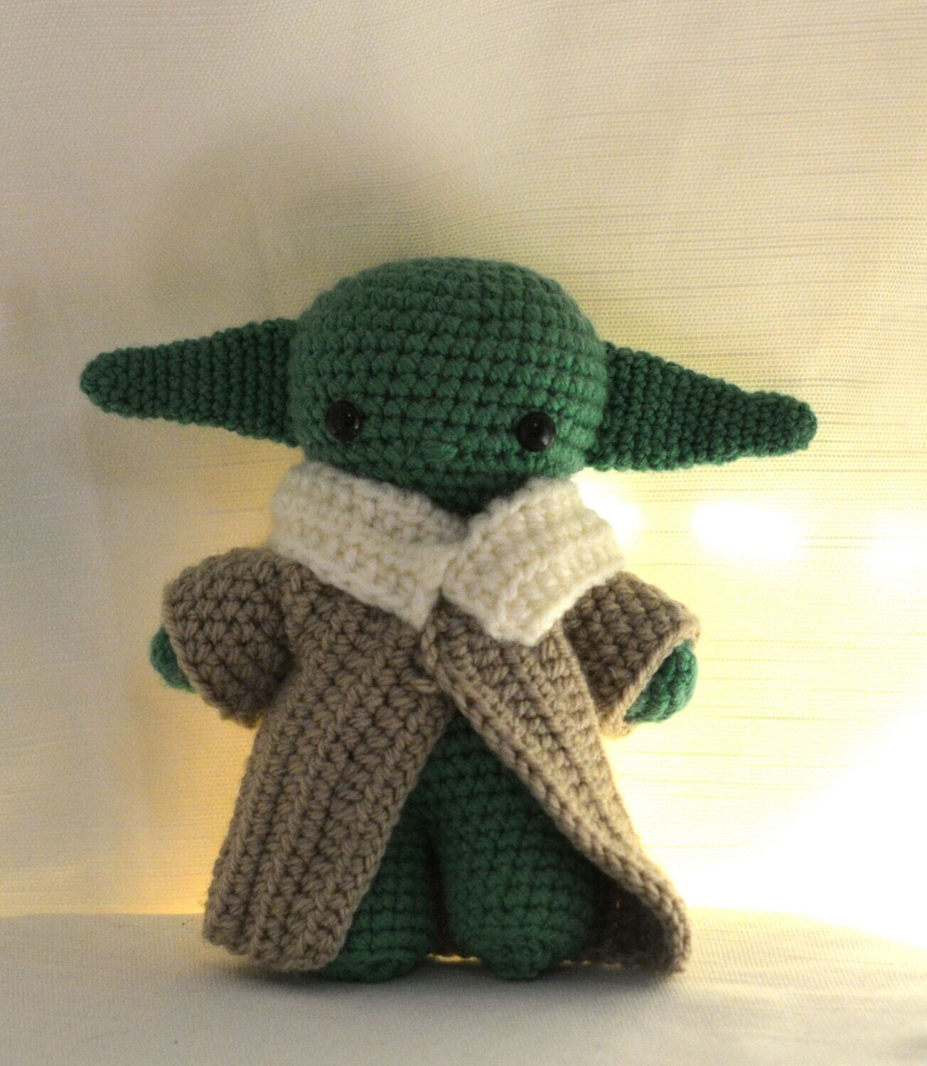 Yoda artesanía a crochet