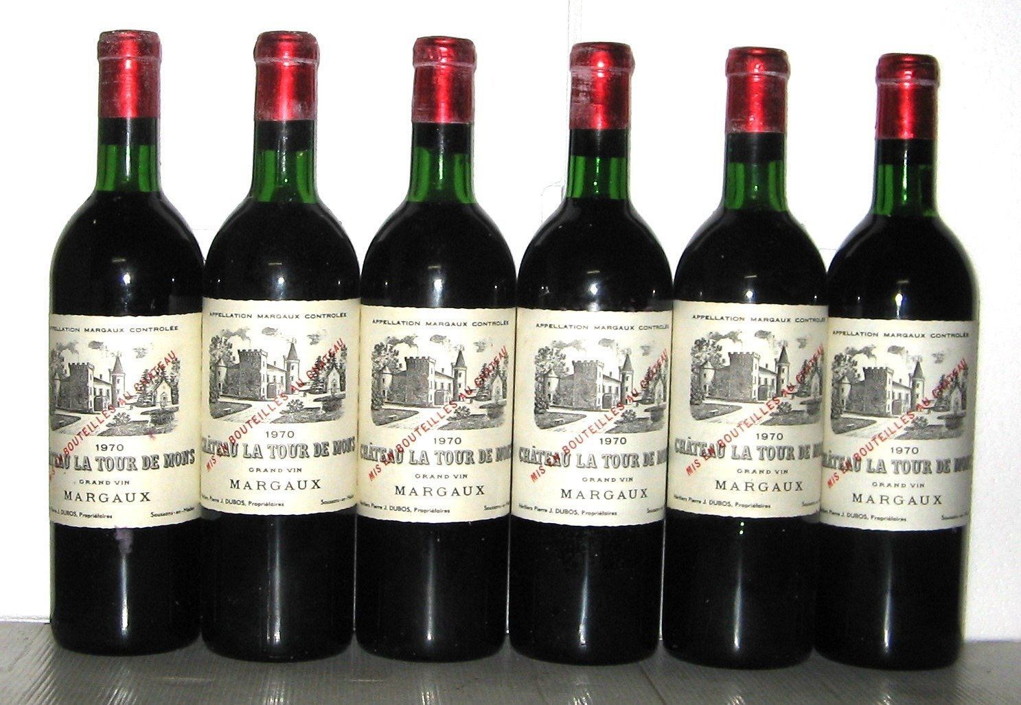 Chateau La Tour de Mans 1970 Margaux   Para coleccionista
