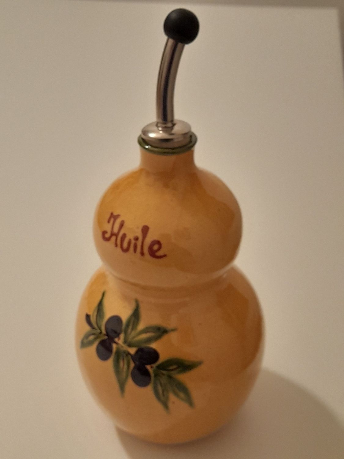 Aceitera calabaza olivas 1 l. Alfarería Provenzal