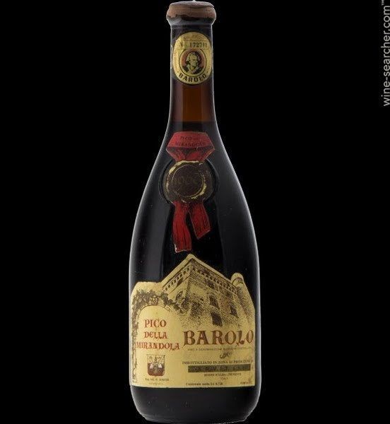 Barolo Pico de la Mirandola 1975 Vino de colección