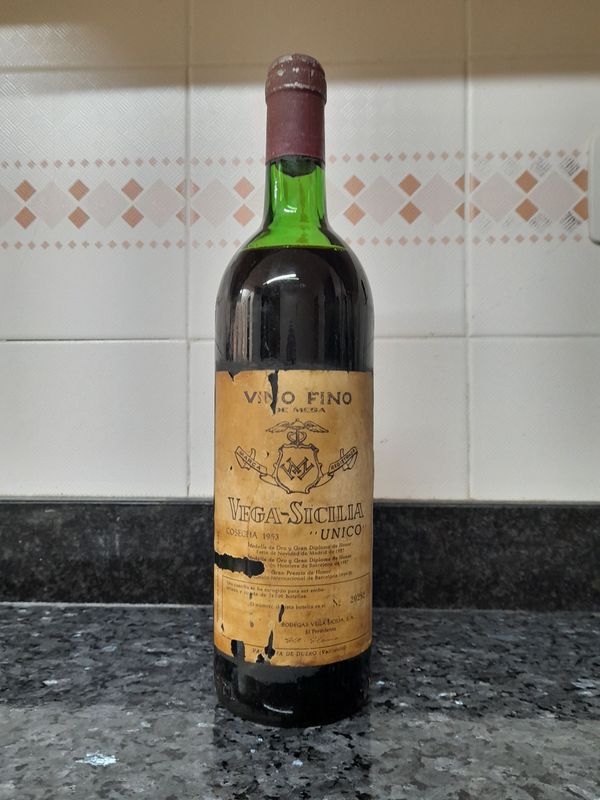 Lote EXTRAORDINARIO !!! Vega Sicilia Único 1953 Vino de Colección
