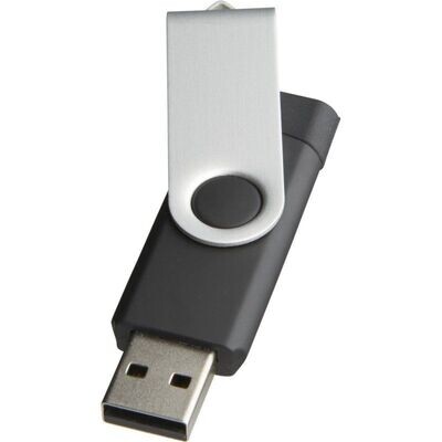 Clés USB avec protection pivotante en aluminium anodisé