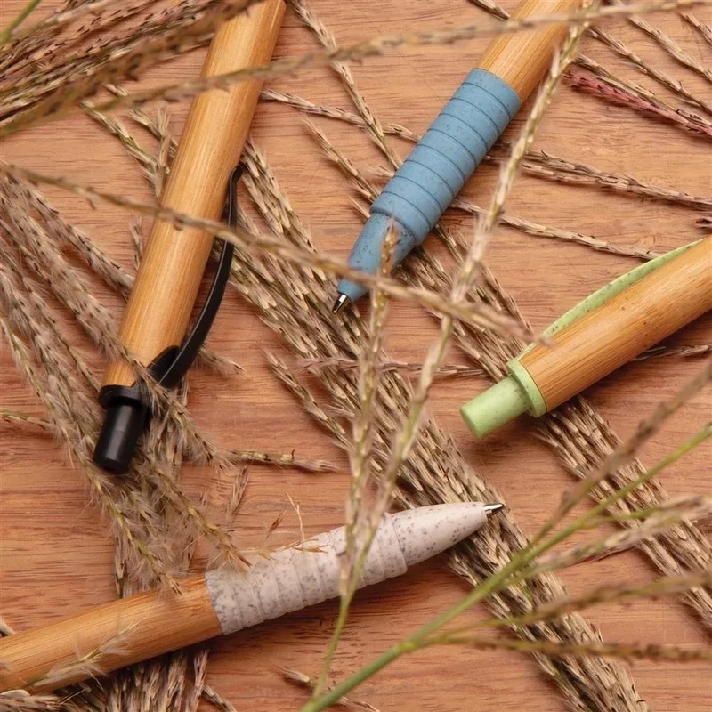 Stylos à bille en fibre de paille de blé