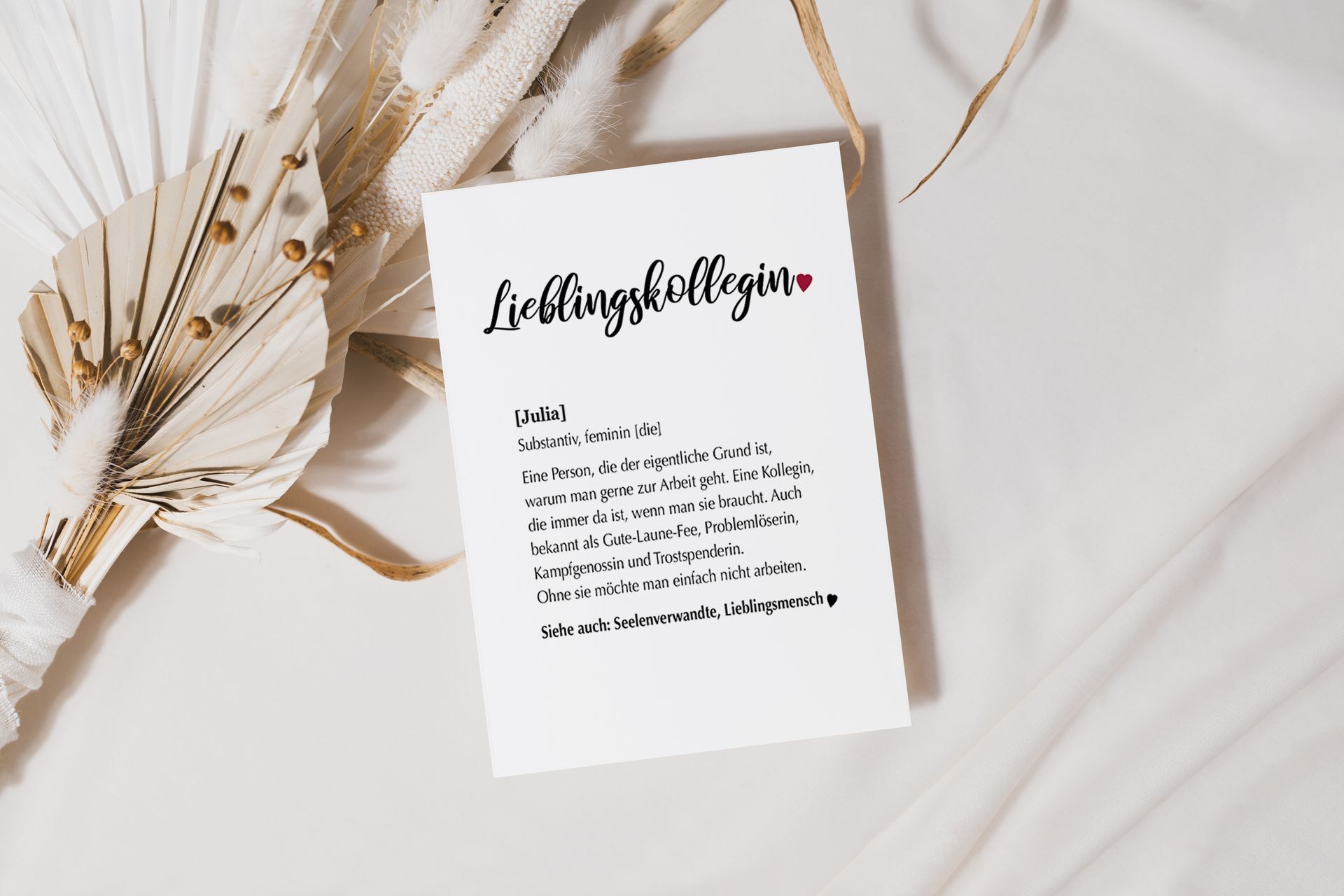 Karte Definition Lieblingskollegin mit Umschlag