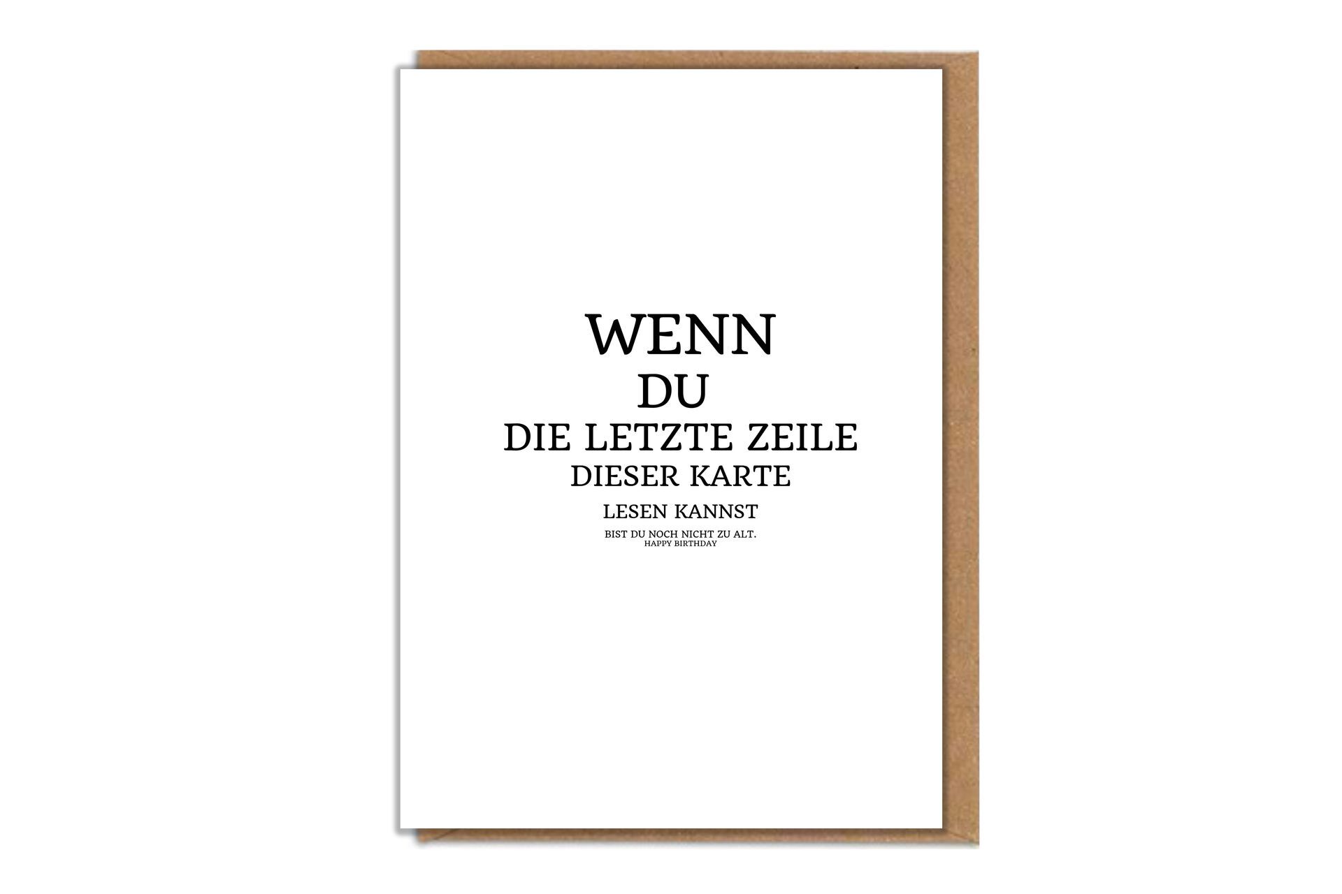 Karte zum Geburtstag 