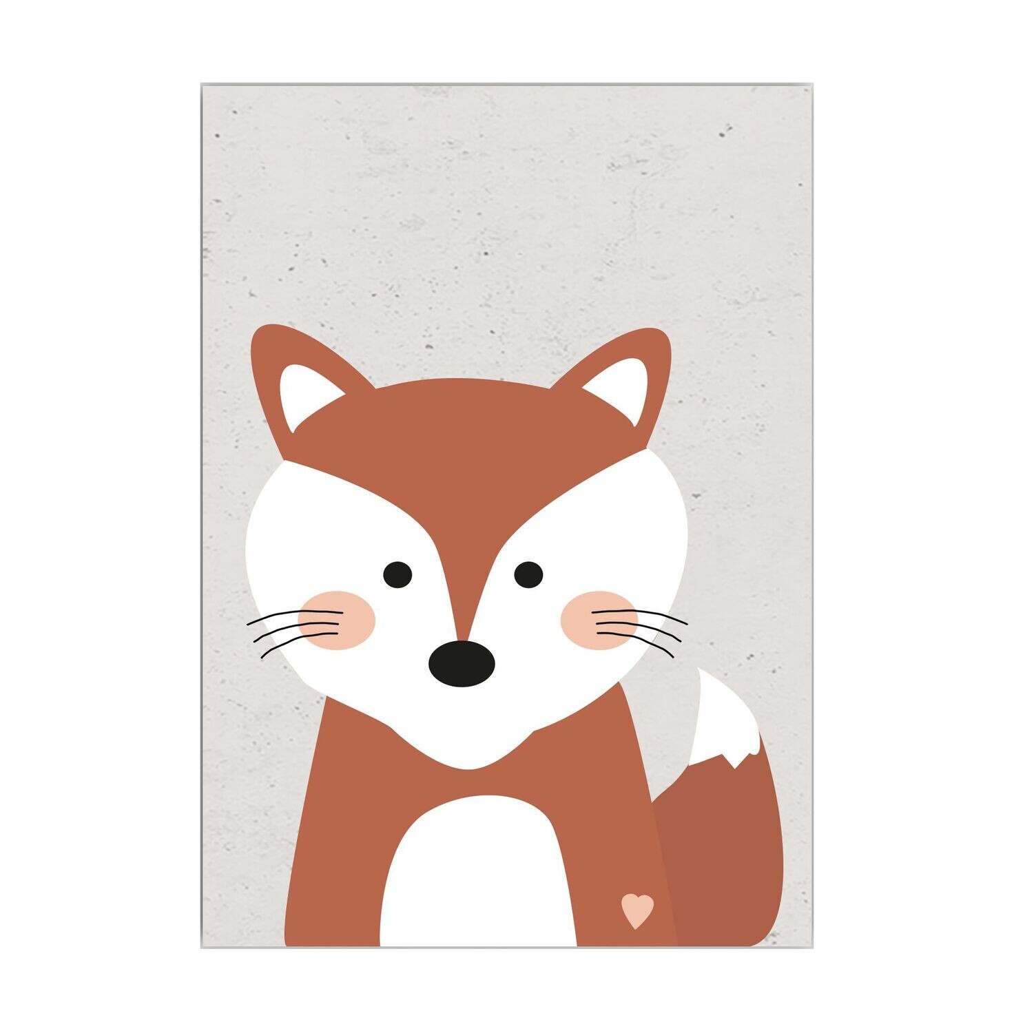 Poster für das Kinderzimmer mit Fuchs