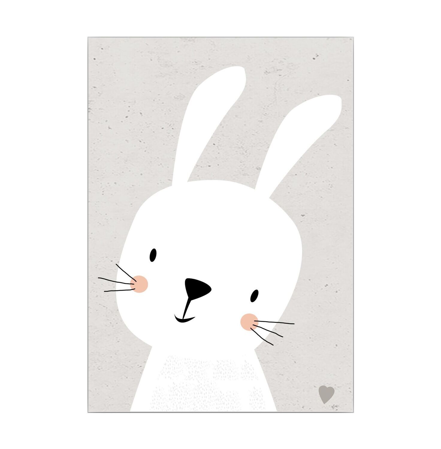 Poster für das Kinderzimmer mit Hase