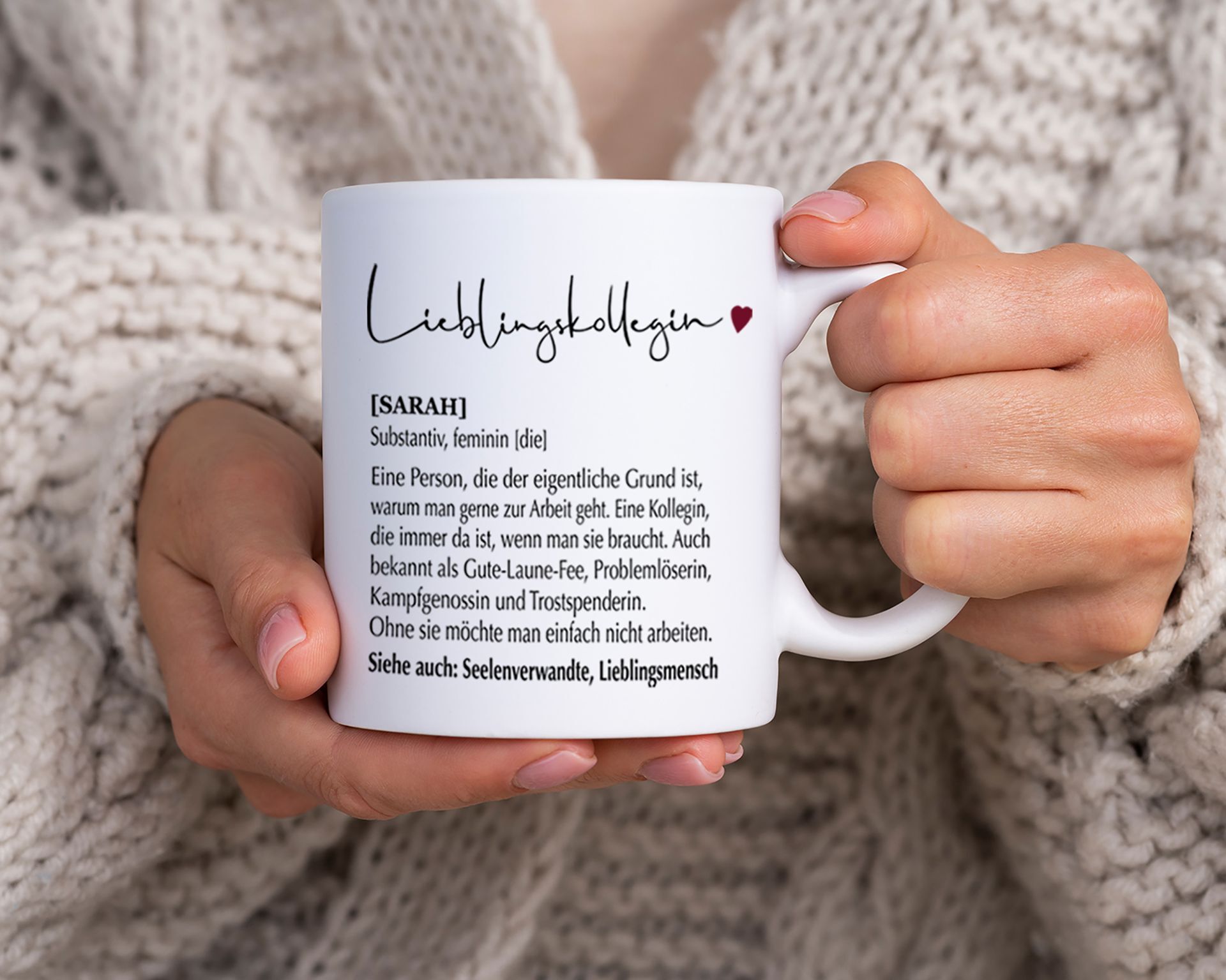 Tasse Definition Lieblingskollegin mit Wunschname