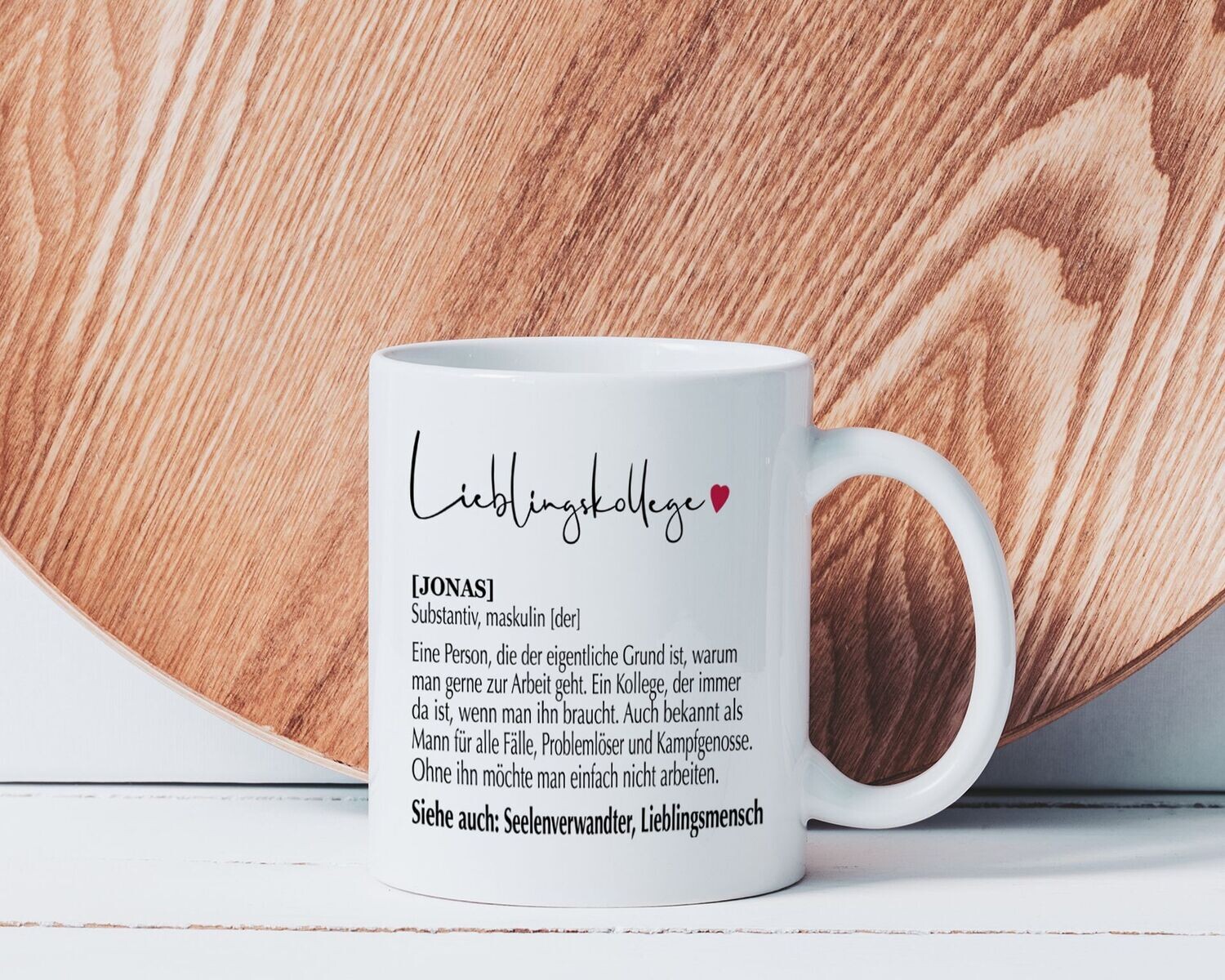 Tasse Definition Lieblingskollege mit Wunschname
