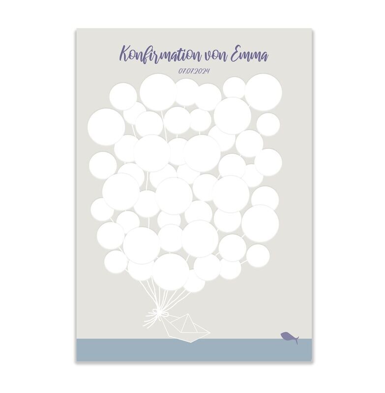 Gästebuch/ Gästeposter zur Konfirmation Gästebuch / Gästeposter / Gästeposter Konfirmation