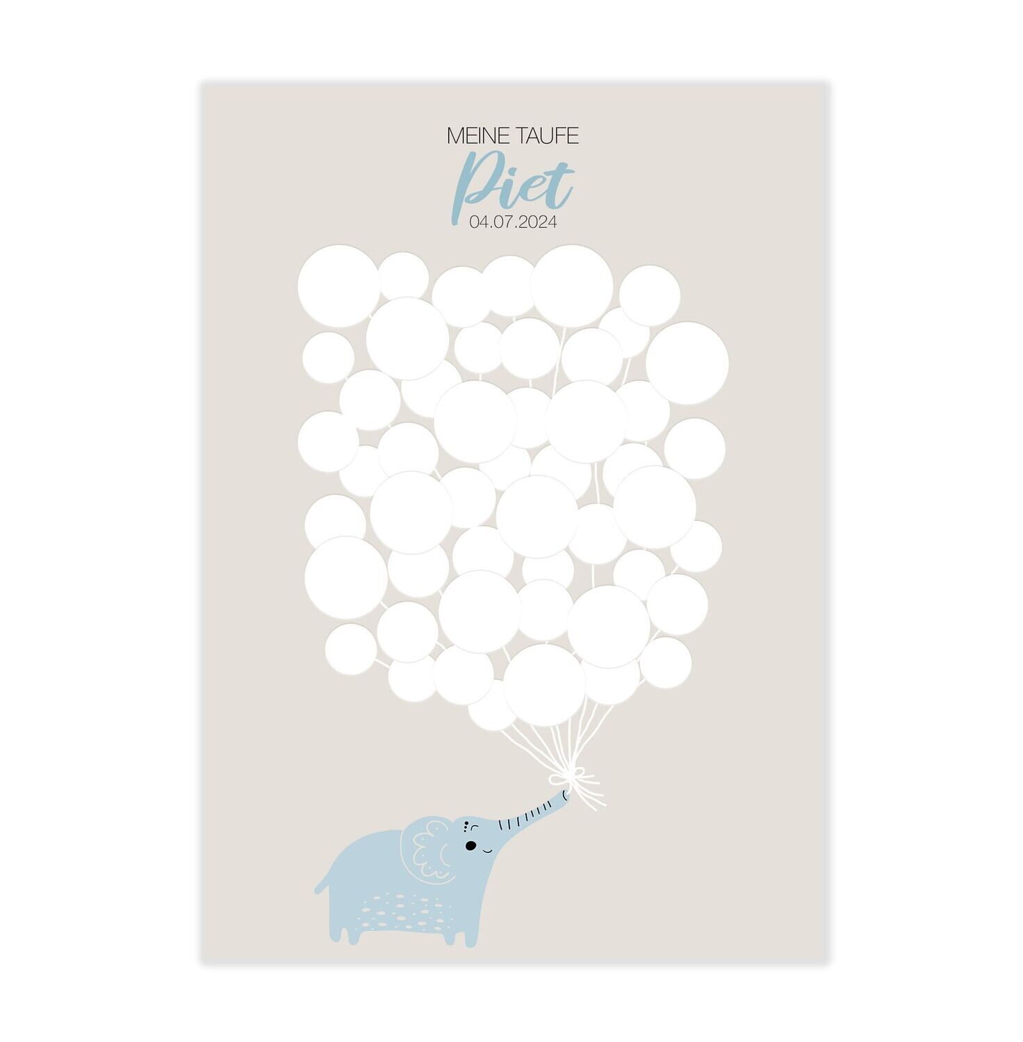 Gästebuch / Gästeposter / Gästeposter Taufe