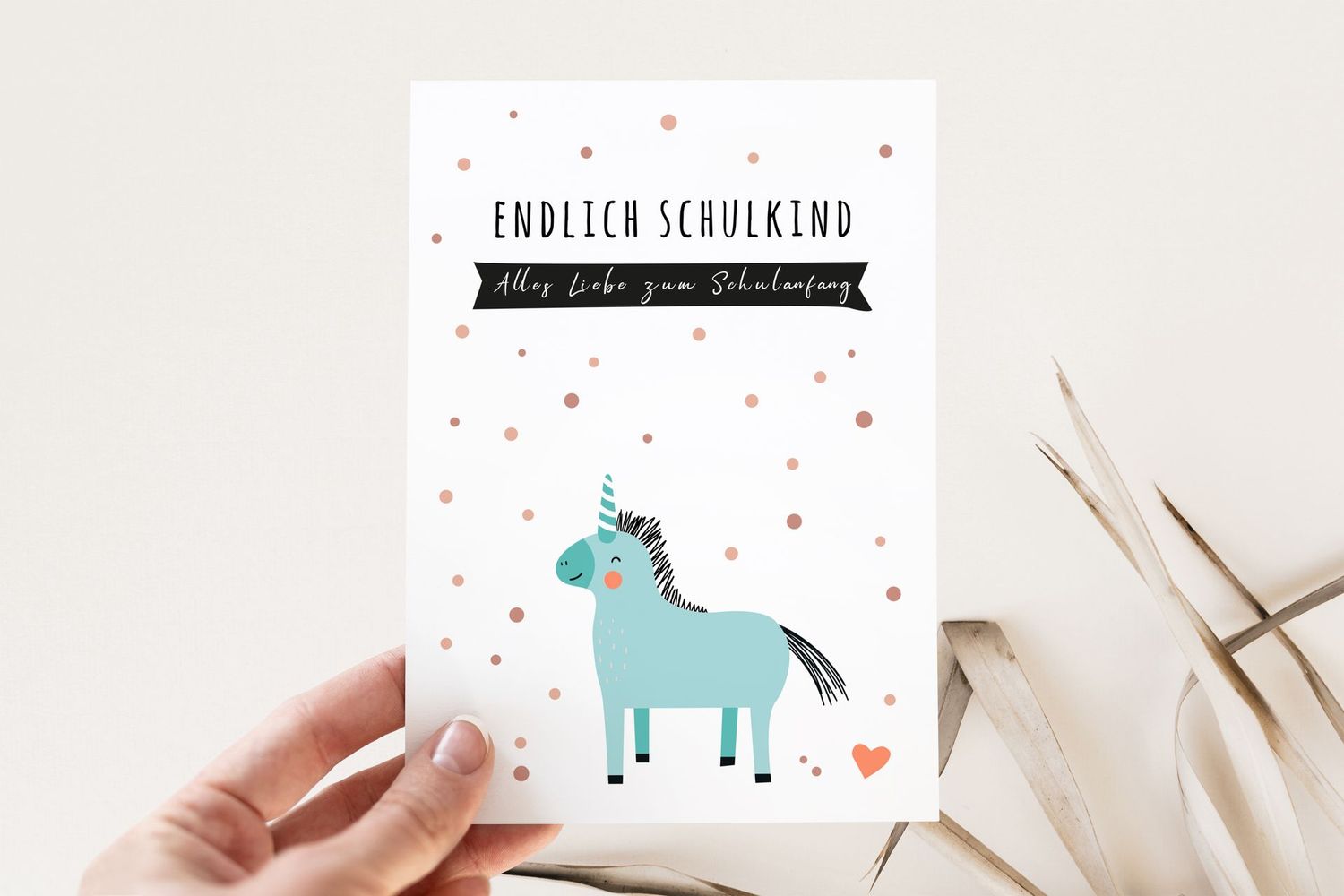 Karte zur Einschulung /Schulanfang  inkl. Umschlag