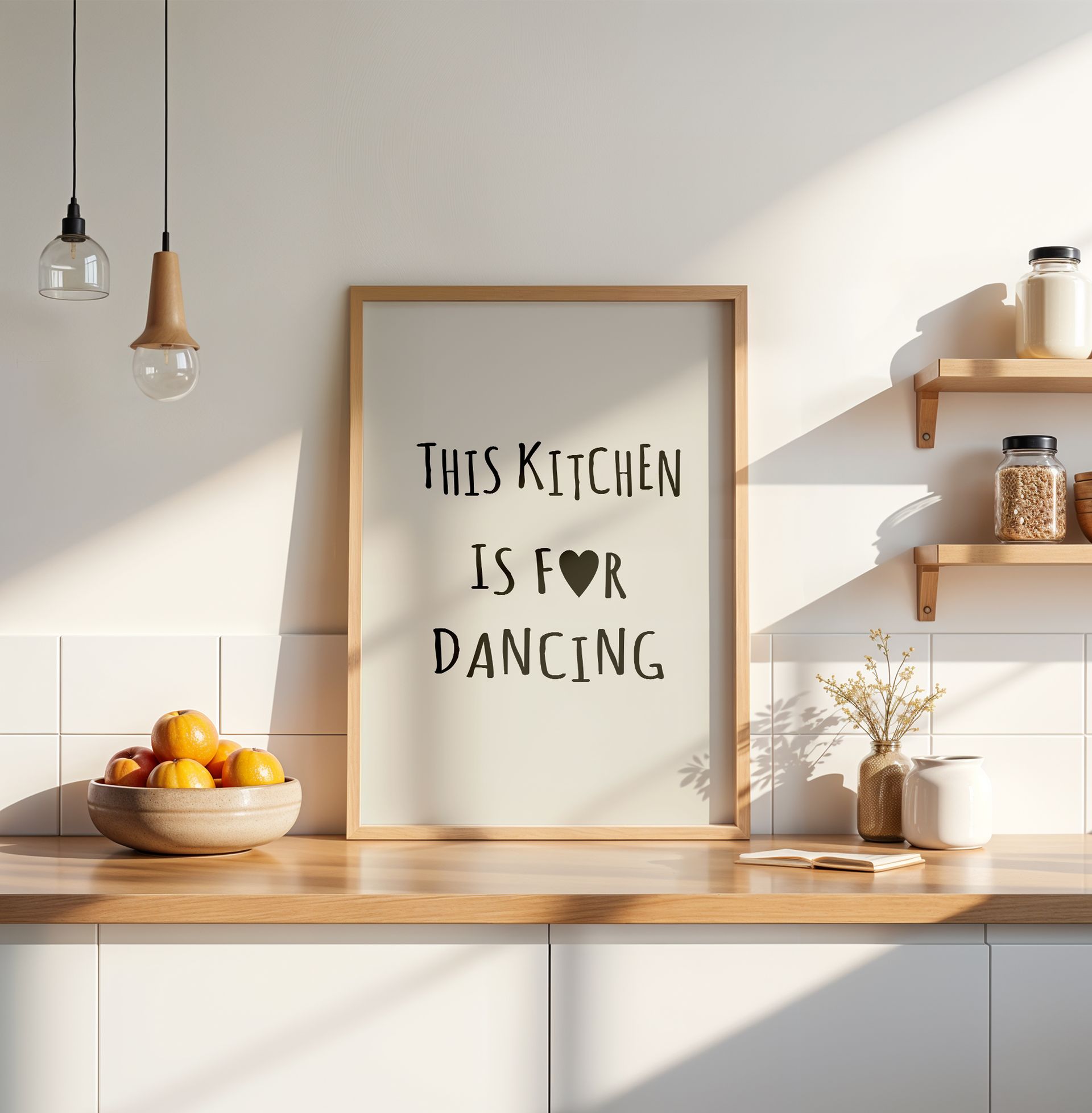 Poster mit Spruch für die Küche  