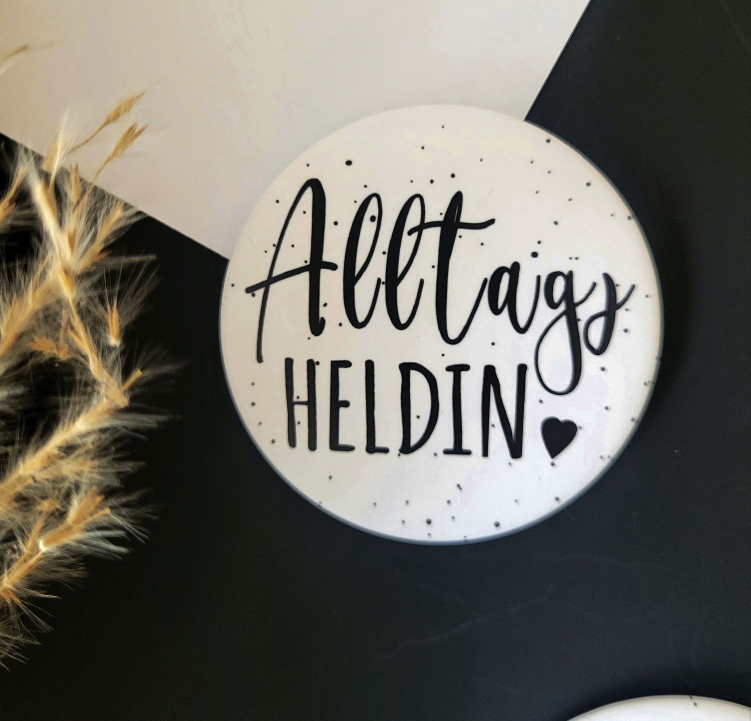 Großer Magnet für Pinnwand oder Kühlschrank mit Spruch 