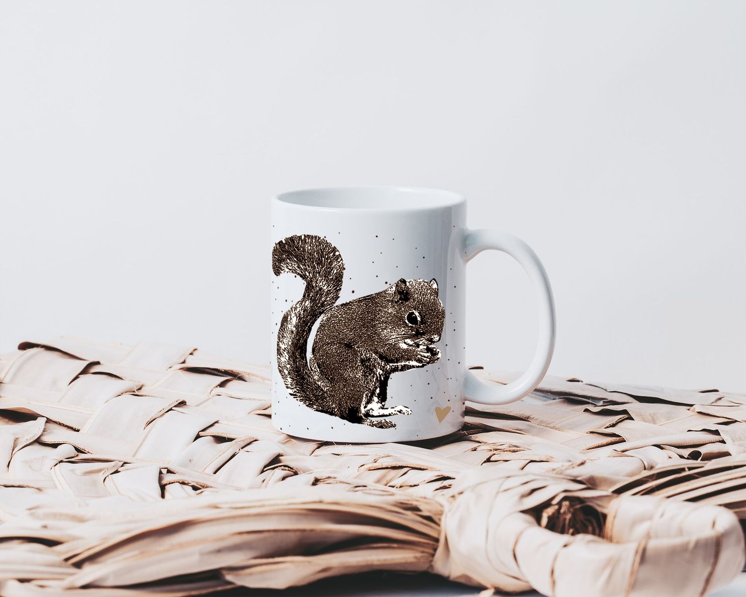 Personalisierbare Tasse mit Eichhörnchen