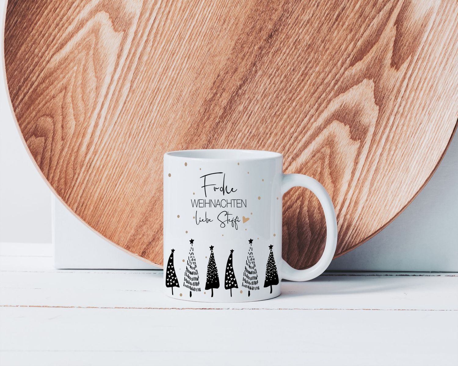 Tasse Frohe Weihnachten mit Wunschname