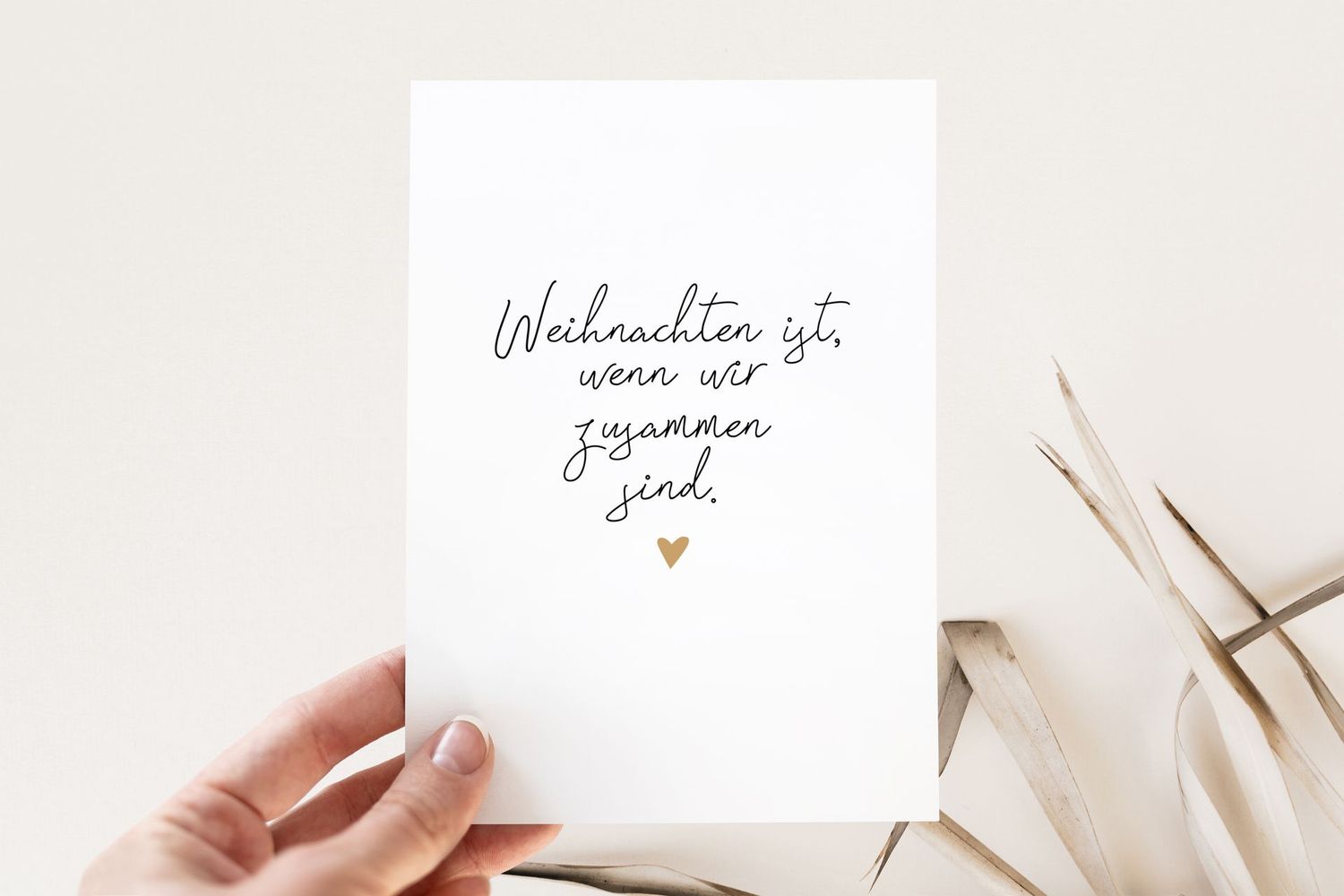 Weihnachtskarte mit Umschlag
