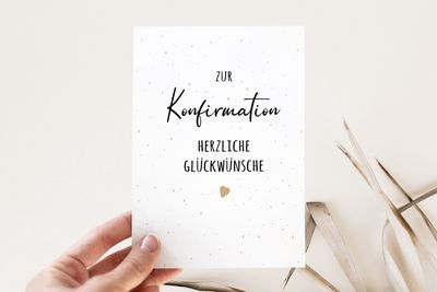 Karte Karte "Glückwünsche zur Konfirmation"