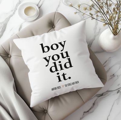 Kissen Kissen "boy you did it"