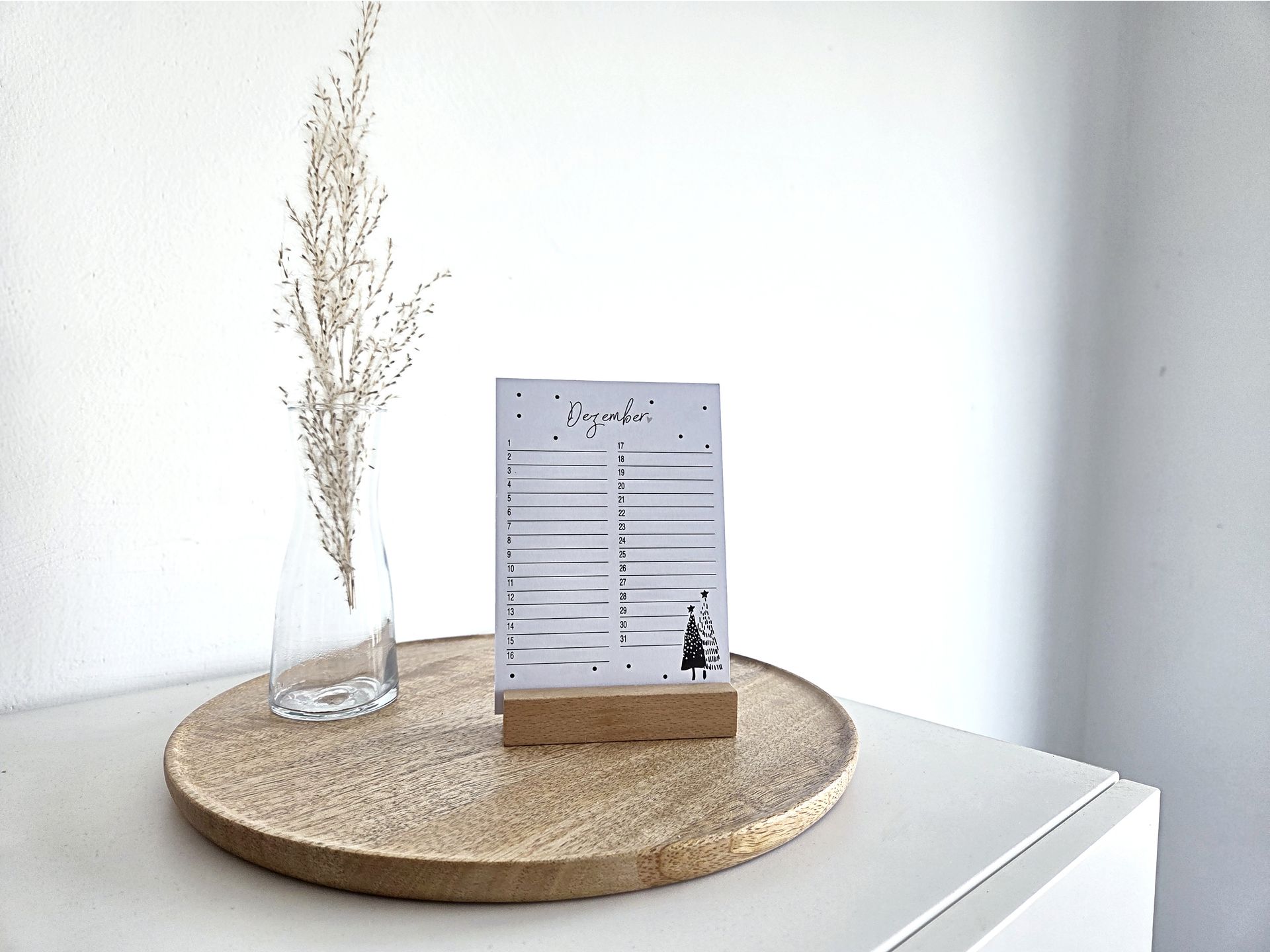 Geburtstagskalender mit Aufsteller