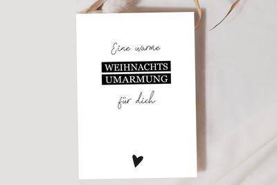 Moderne Grußkarte zu Weihnachten mit Umschlag Moderne Grußkarte zu Weihnachten mit Umschlag