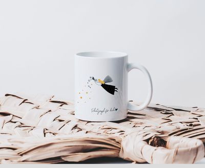 Schutzengel Tasse mit Wunschname personalisierbar