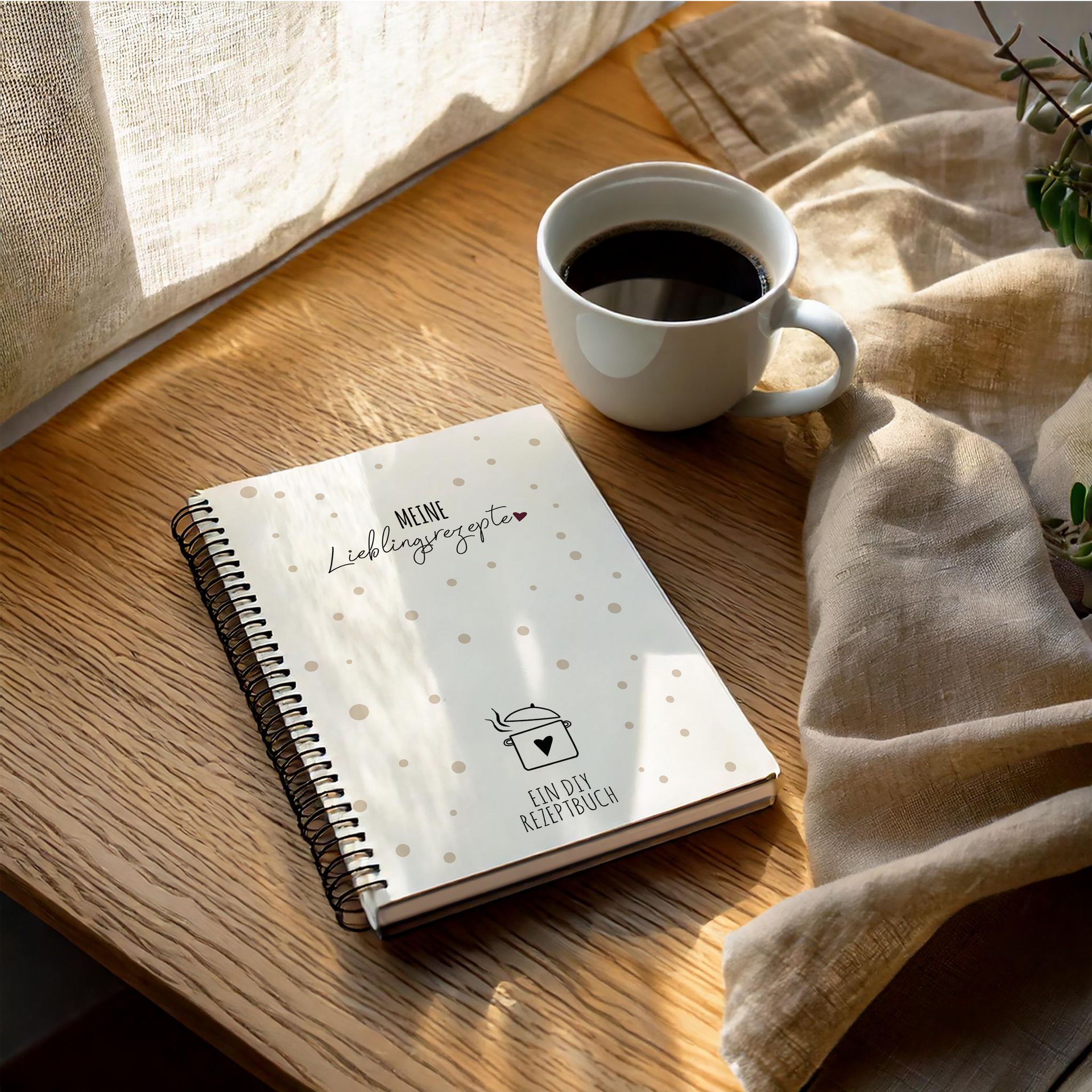 Rezeptbuch zum selbst ausfüllen - Deine Lieblingsrezepte - DIY Rezeptbuch