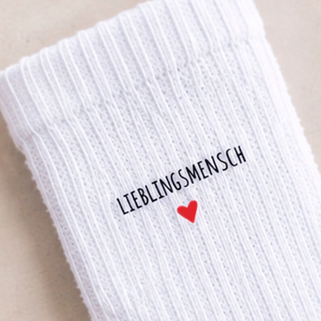 Lieblingsmensch Socken | Geschenk für Freunde | Personalisierte Socken mit Name