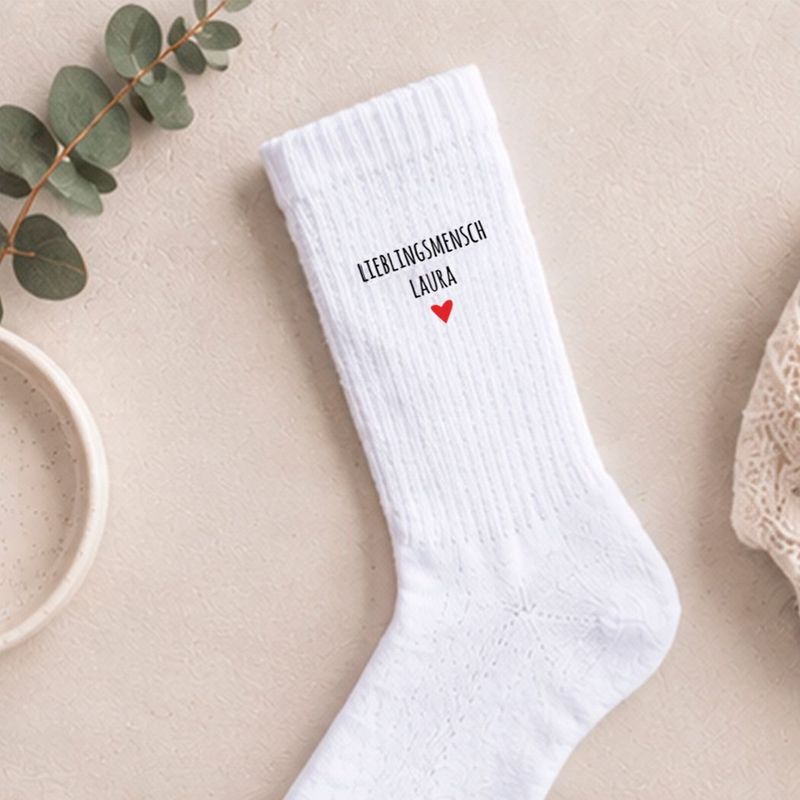 Lieblingsmensch Socken | Geschenk für Freunde | Personalisierte Socken mit Name Lieblingsmensch Socken | Geschenk für Freunde | Personalisierte Socken mit Name