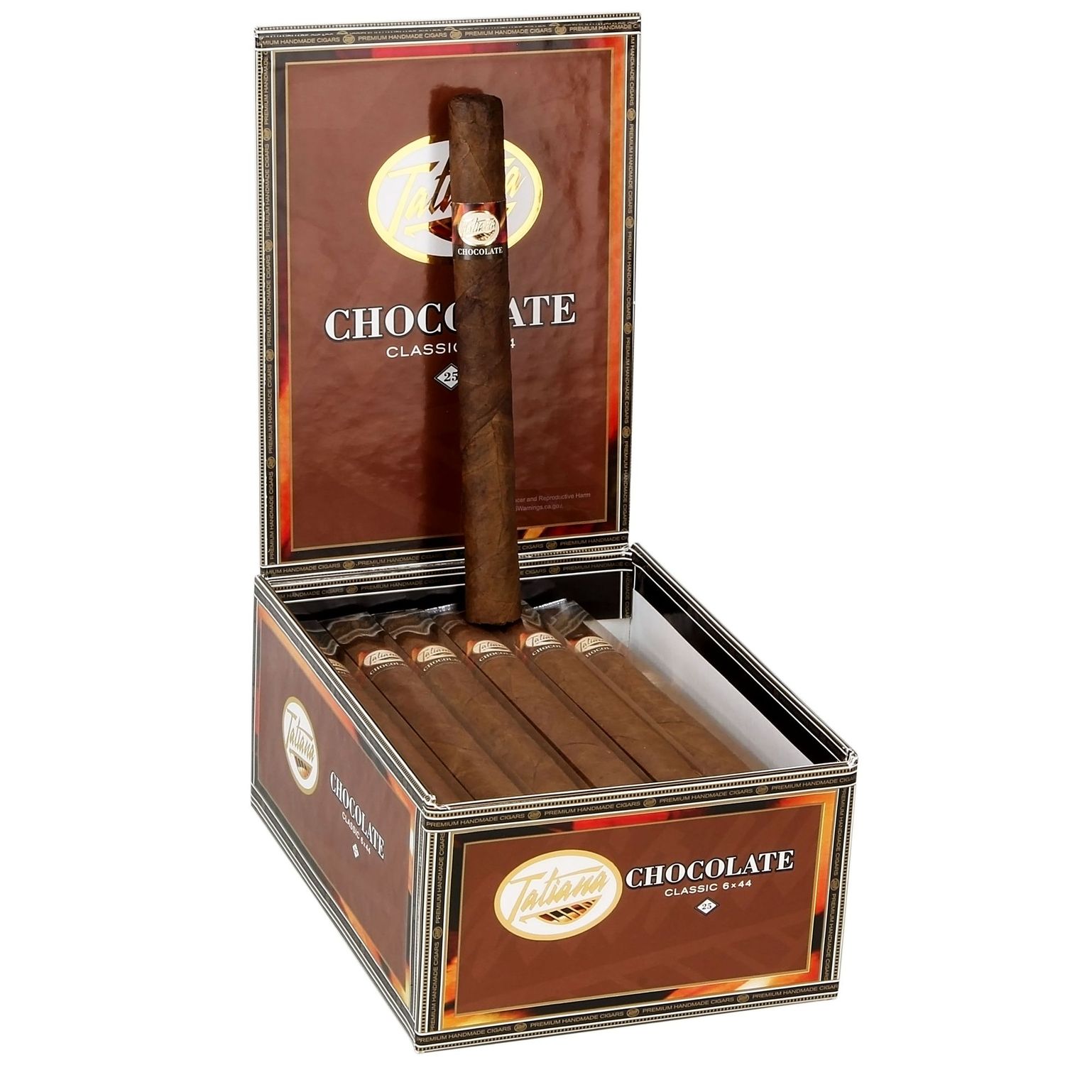 Tatiana Chocolate Classic Corona 6x44  25ct Box