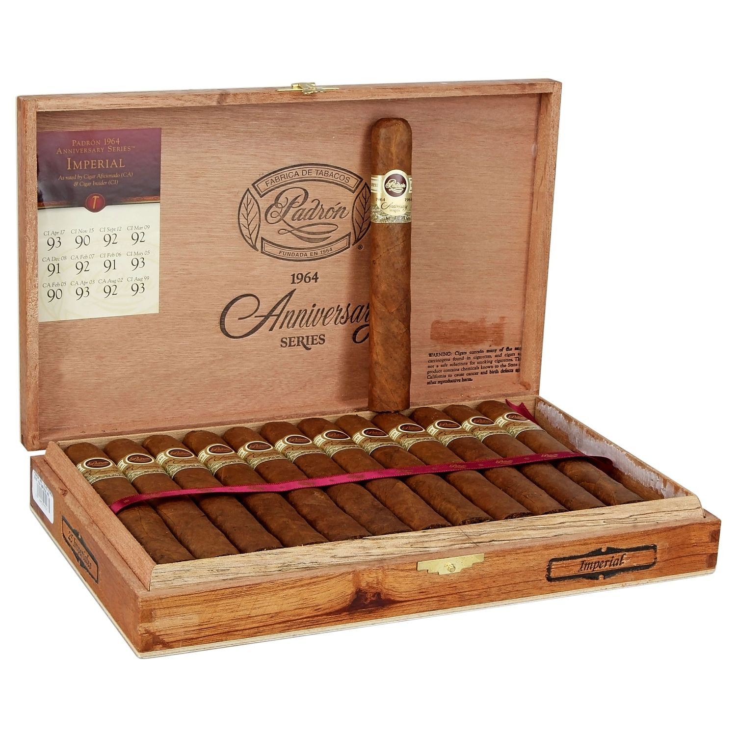 Padron 1964 Anniversary Series Imperial Natural 6x54