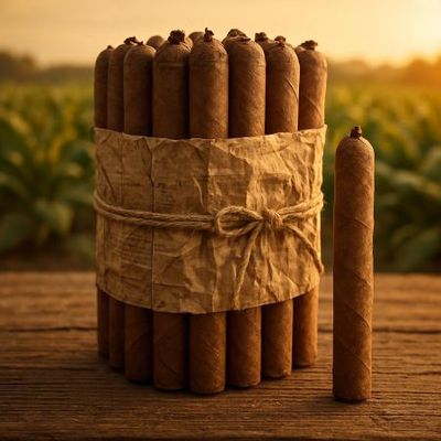 Newspaper Wrapped Cigars