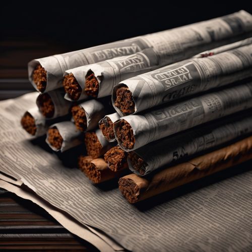 Newspaper wrapped Cigar Ligero Maduro Pigtail
