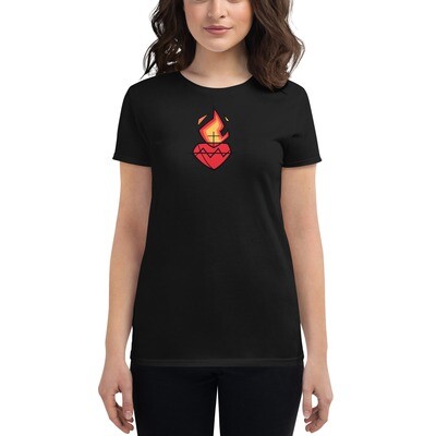 Fresh Catholic "Sacred Heart" Women's short sleeve t-shirt