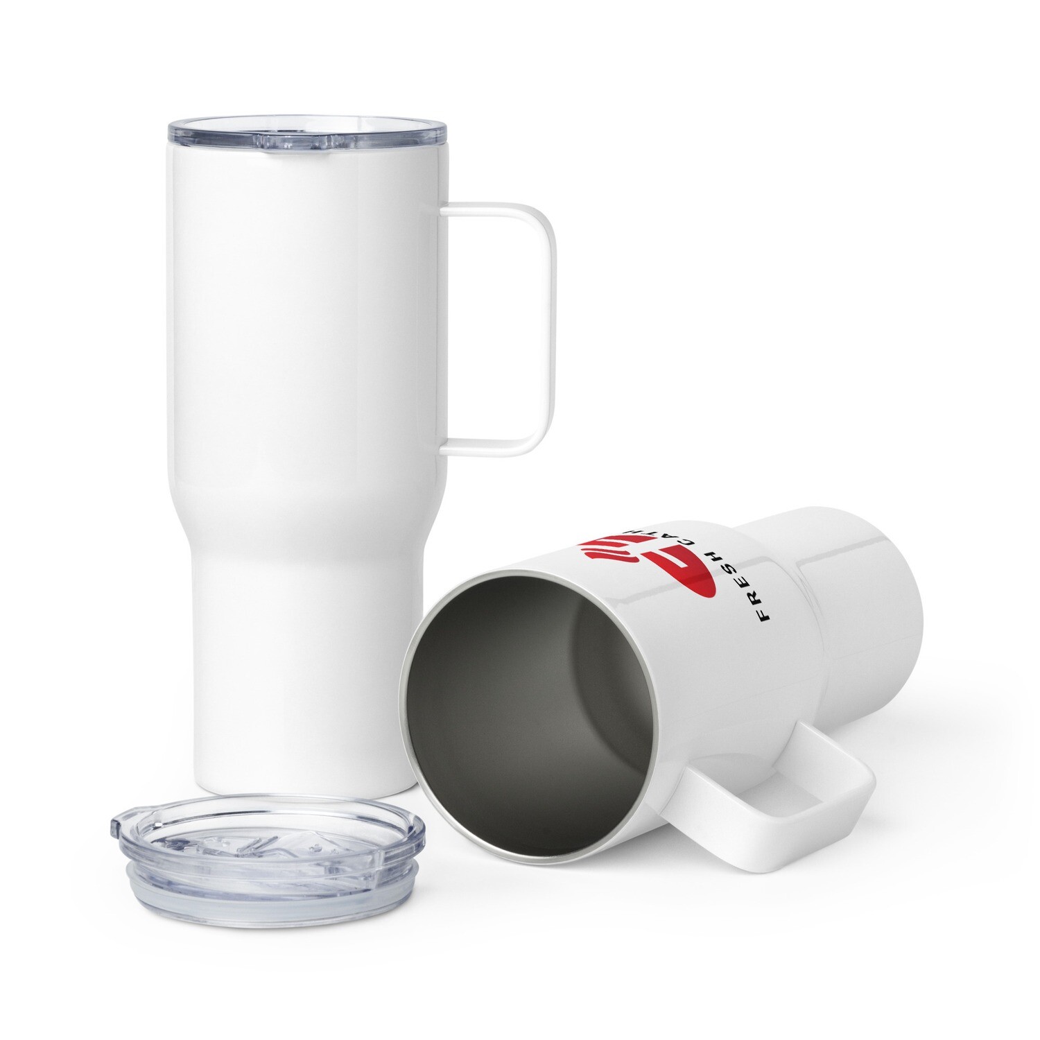 Fresh Catholic Travel mug with a handle