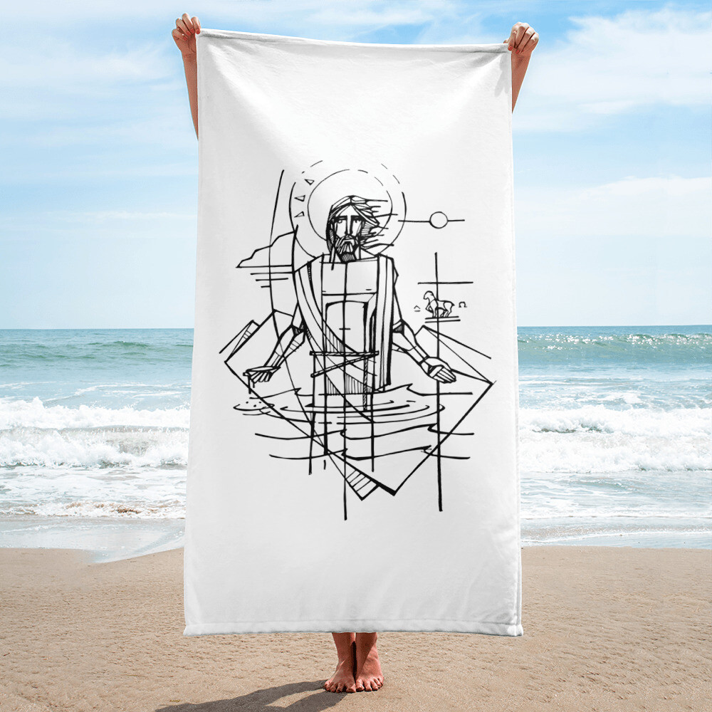 St. John the Baptist Beach Towel