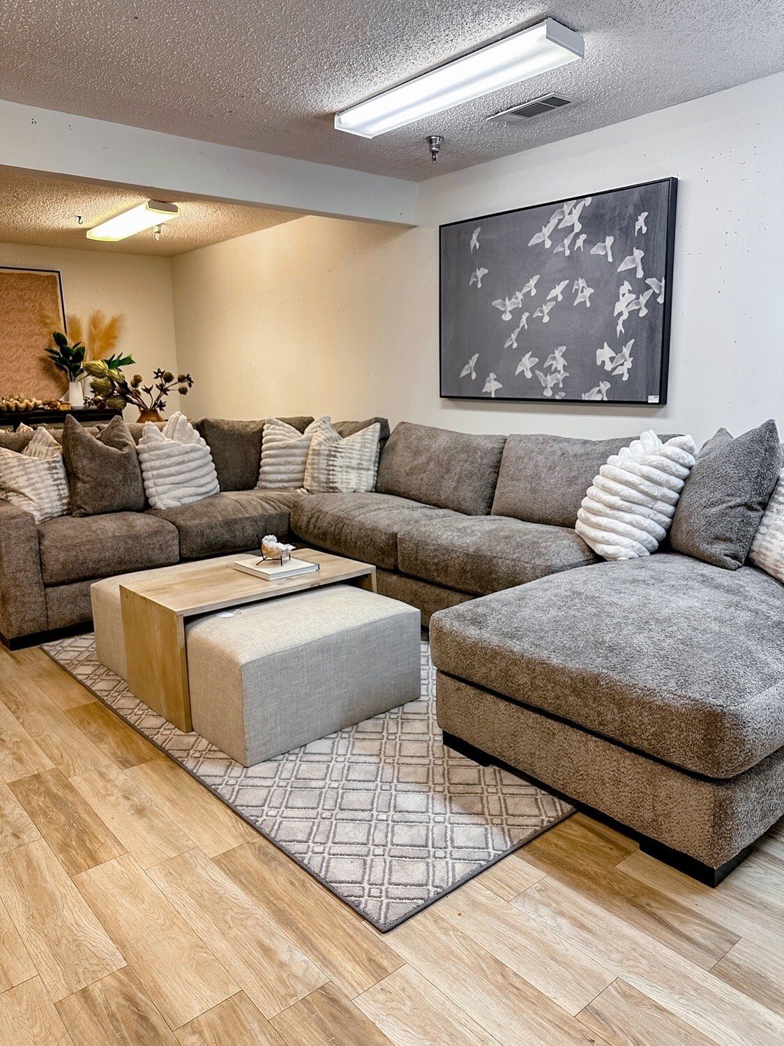 4460 3 Piece U-Shape in Cuddlemink