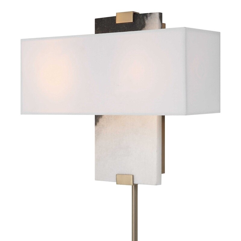 MBW - MARBLE WALL 2 LT SCONCE