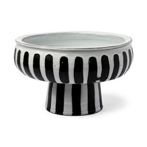 MBW - BLACK &amp; WHITE STRIPED BOWL
