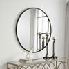 MBW - 43&quot; BLACK ROUND MIRROR