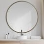 MBW - GOLD ROUND WALL MIRROR 47&quot;