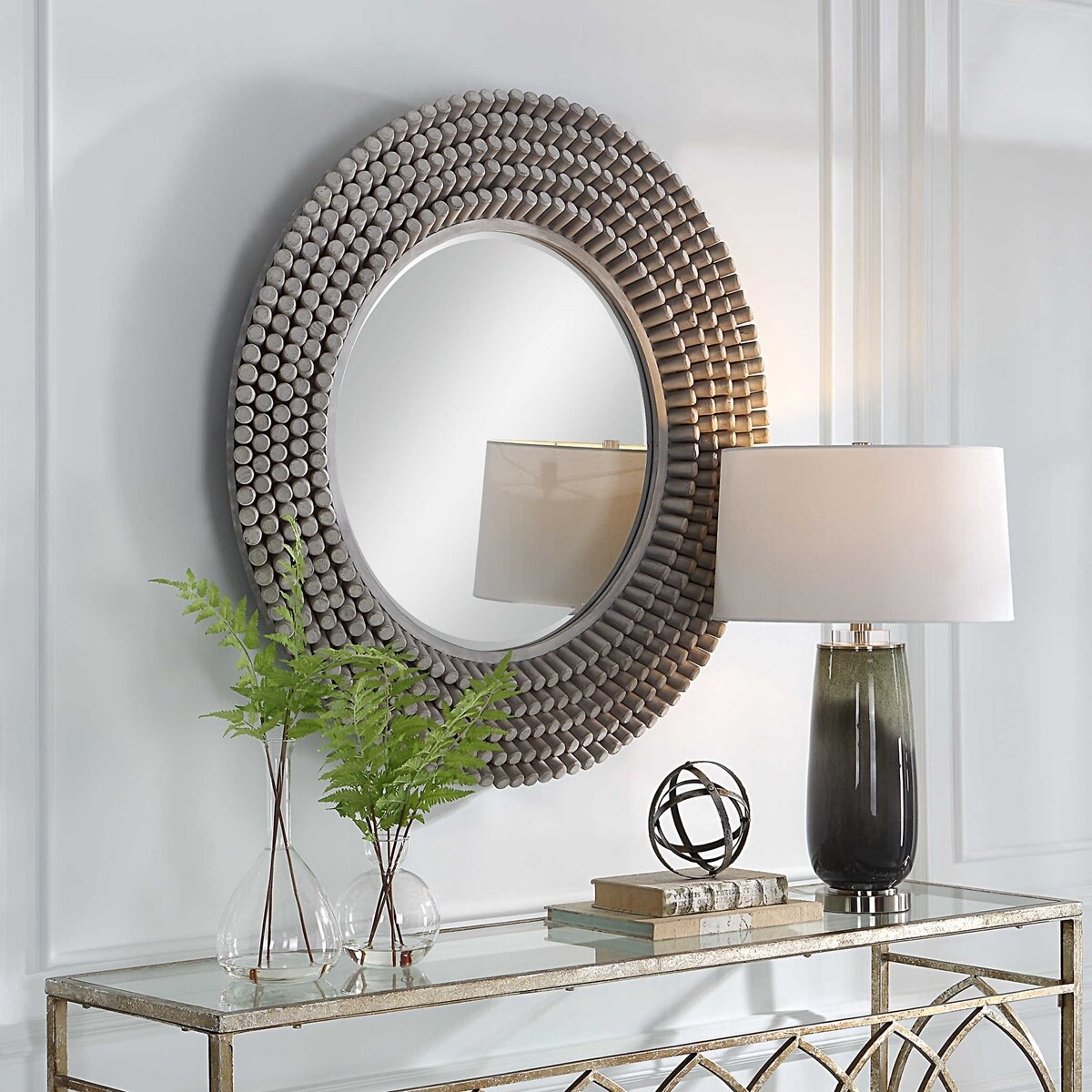 MBW - GRAY PORTSIDE MIRROR 40&quot; x 40&quot; ROUND