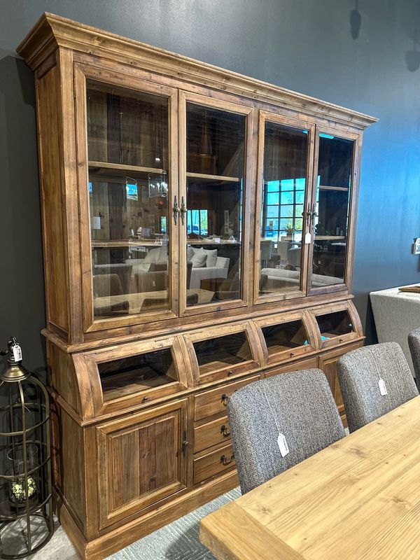 Natural Breadboard Hutch