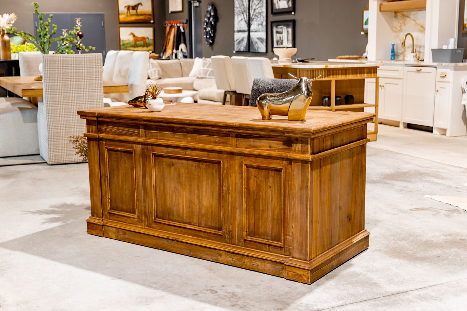Reclaimed Pine Executive Desk