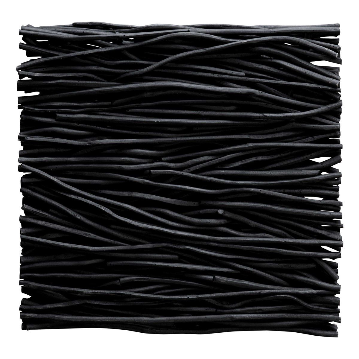 MBW - BLACK TEAK WALL DECOR 24&quot; X 24&quot;