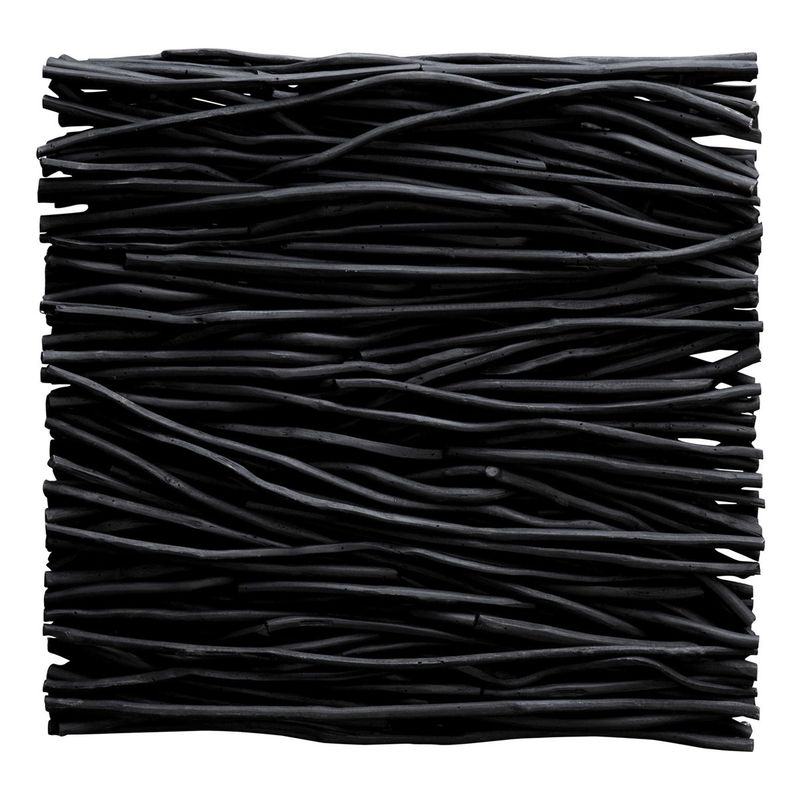 MBW - BLACK TEAK WALL DECOR 24&quot; X 24&quot;